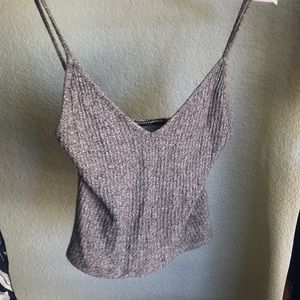 Brandy Melville Grey Crop Top